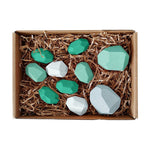 Wooden Colored Stone Building Block Toy