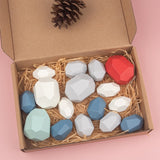 Wooden Colored Stone Building Block Toy