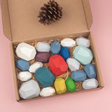 Wooden Colored Stone Building Block Toy