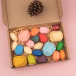 Wooden Colored Stone Building Block Toy