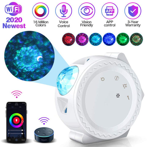 Touch & Voice Galaxy Night Light Projector