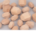 Wooden Colored Stone Building Block Toy